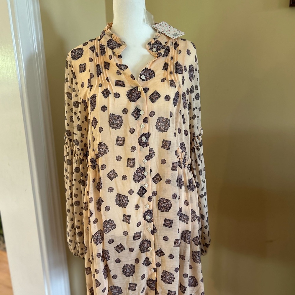 NWT Free People Tea Combo Women’s Mini Dress - Picture 4 of 16